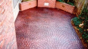 brick pattern patio