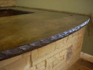 Concrete Countertop Edge Form Liner - Rough Rock Split Face Granite Design, Reusable Polyurethane