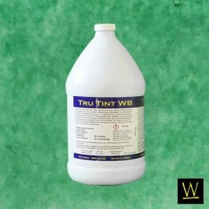 Water based concrete stain