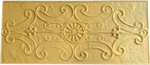 Decorative scroll accent stamp