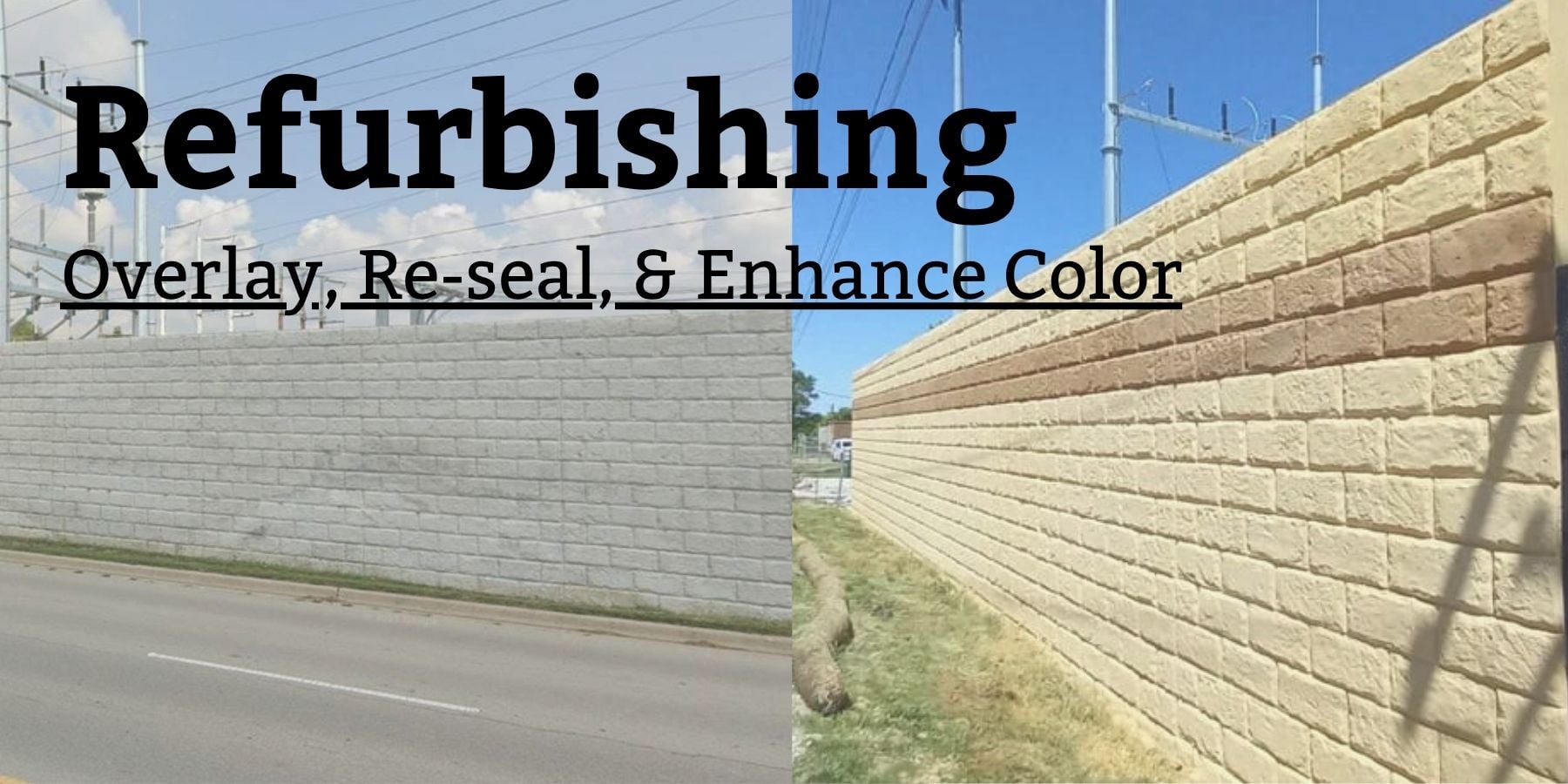 Refurbished Concrete, Overlay, enhance color, reseal