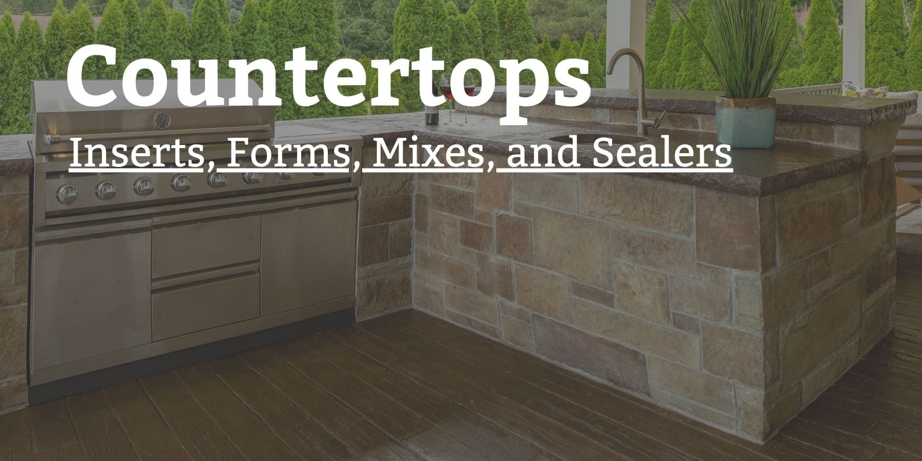 Concrete Countertops, liners, forms, mixes, and sealers