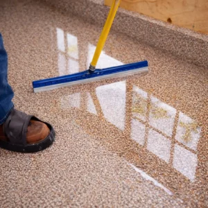 Polyaspartic Concrete Garage Floor coating with quartz textured surface