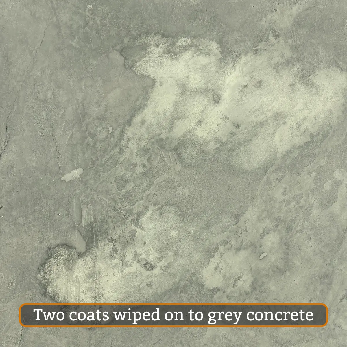 Bayleaf water-based concrete stain two coats on grey concrete