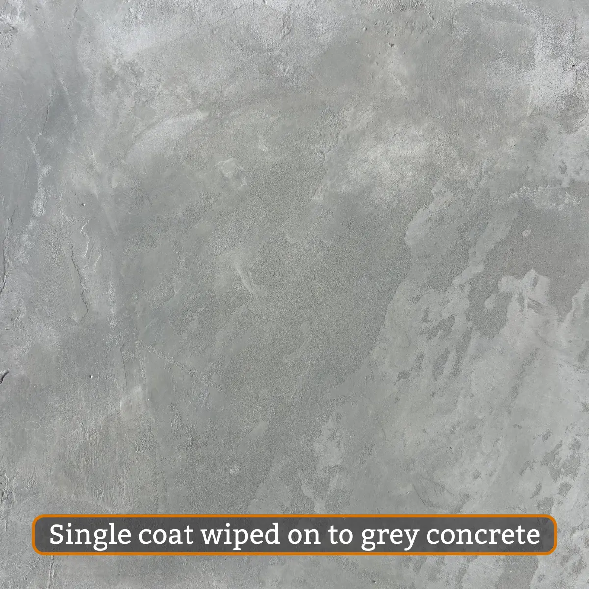 Bayleaf water-based concrete stain single layer on grey concrete